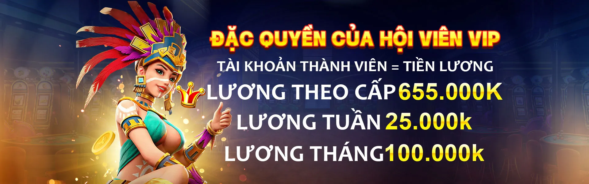 Tiền thưởng độc quyền K8vina VIP
