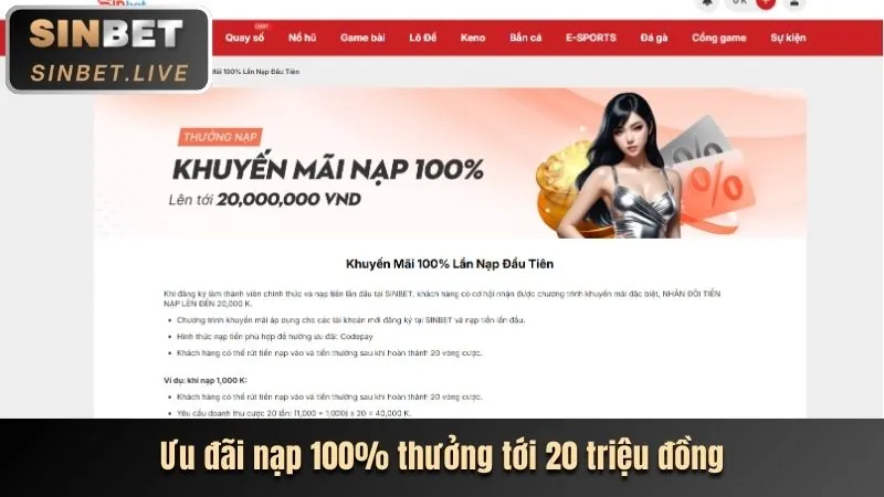 Đánh giá toàn diện Sinbet và K8vina, nhận 188k khi đăng ký